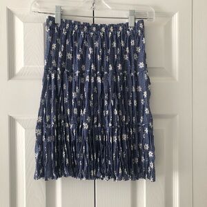 Express No 4 Jeans Mini Skirt size Small w/ Elastic Waist